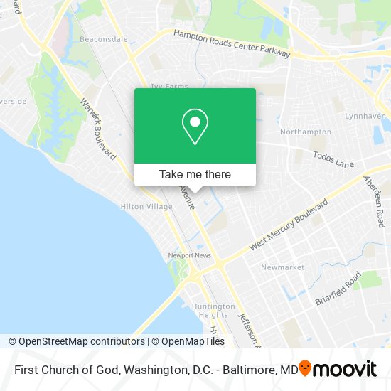 First Church of God map