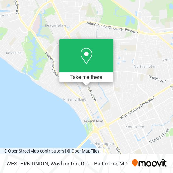 WESTERN UNION map