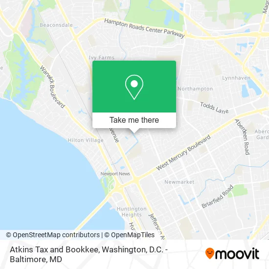 Atkins Tax and Bookkee map