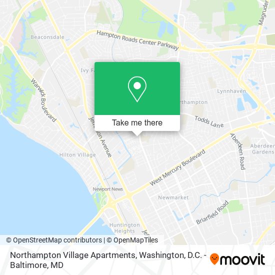 Mapa de Northampton Village Apartments