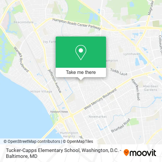 Tucker-Capps Elementary School map