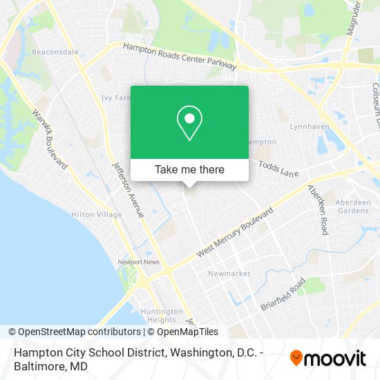 Mapa de Hampton City School District