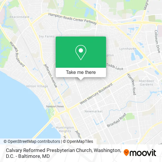 Calvary Reformed Presbyterian Church map
