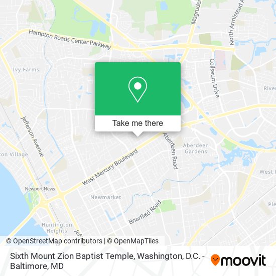 Sixth Mount Zion Baptist Temple map