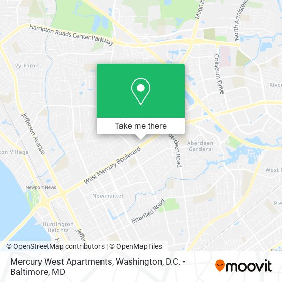 Mercury West Apartments map