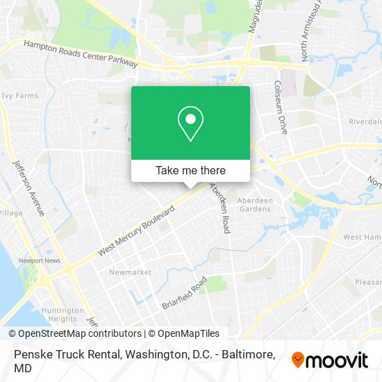 Mapa de Penske Truck Rental