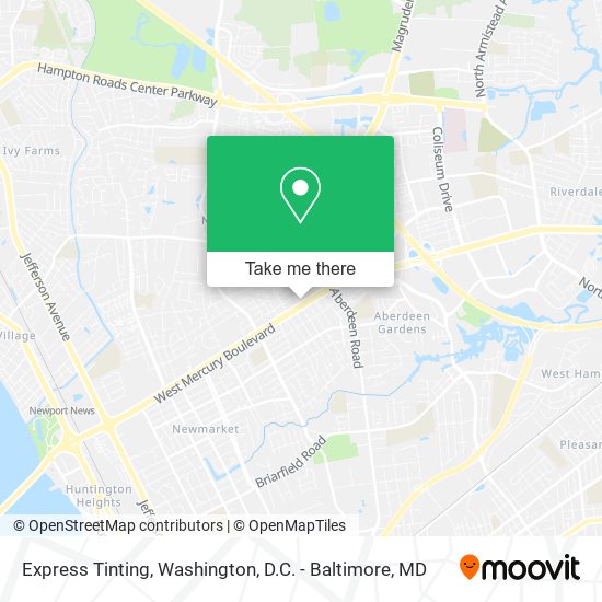 Mapa de Express Tinting