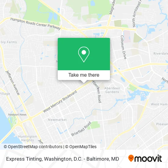 Express Tinting map