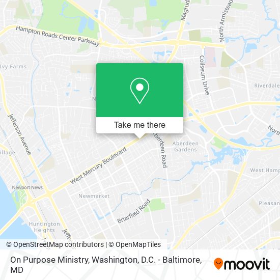 Mapa de On Purpose Ministry