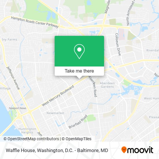 Mapa de Waffle House
