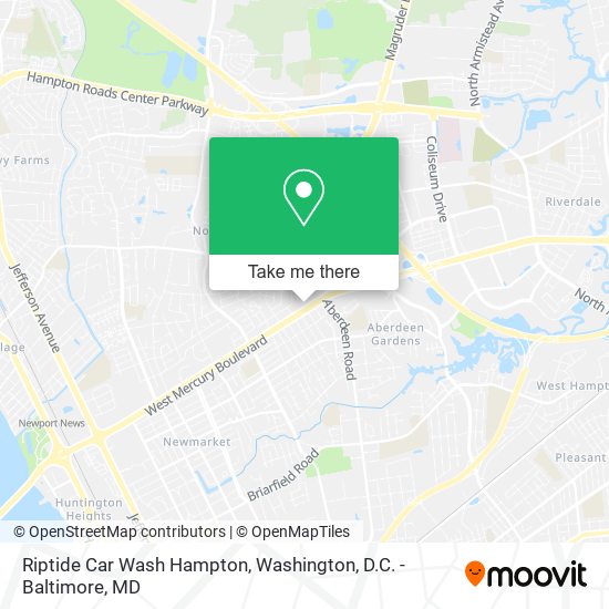 Riptide Car Wash Hampton map
