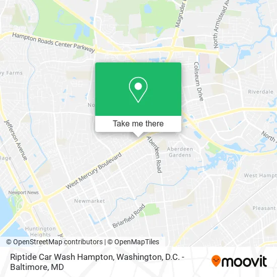Riptide Car Wash Hampton map