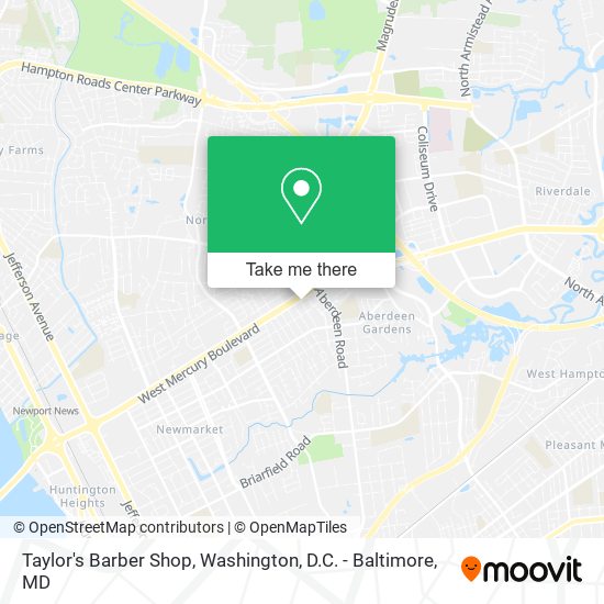 Taylor's Barber Shop map