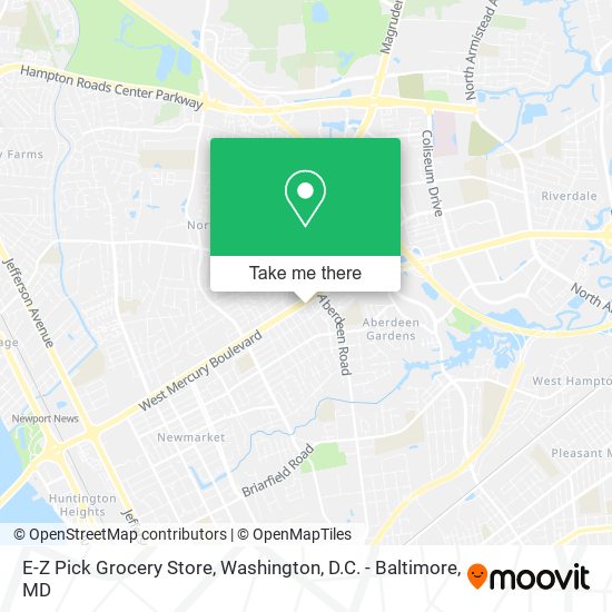 Mapa de E-Z Pick Grocery Store