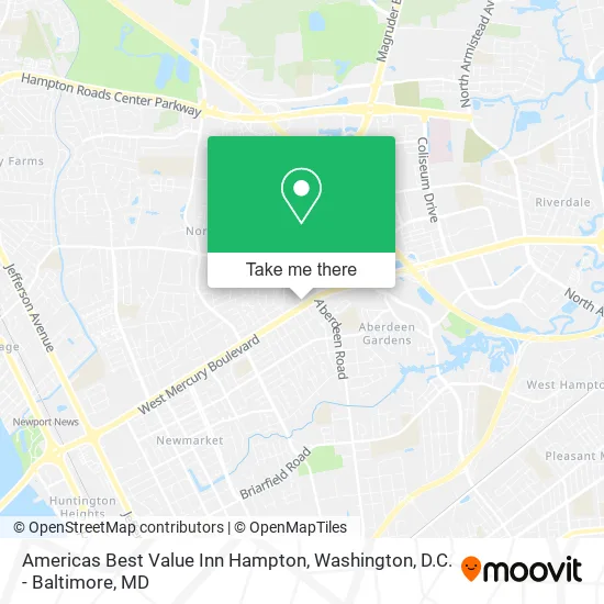 Americas Best Value Inn Hampton map