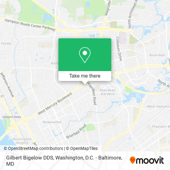 Gilbert Bigelow DDS map