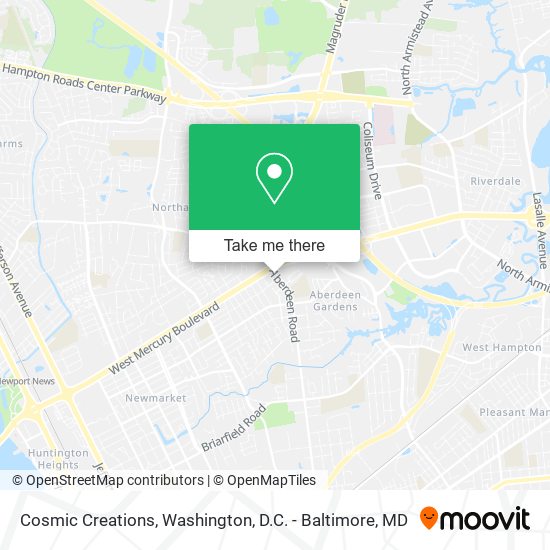 Cosmic Creations map