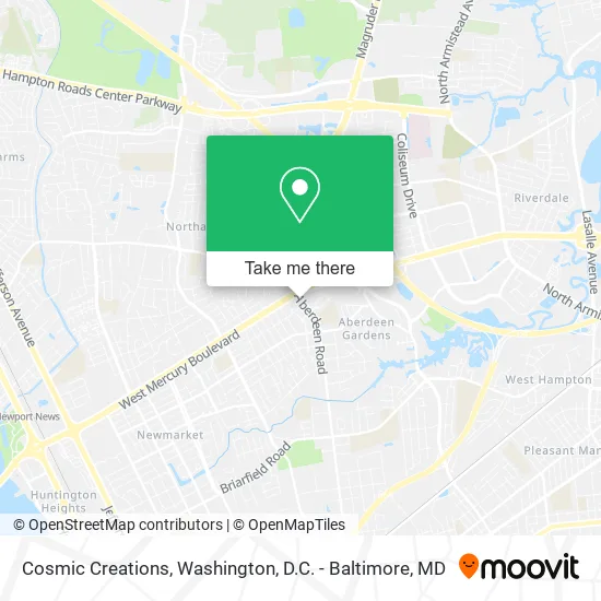 Cosmic Creations map