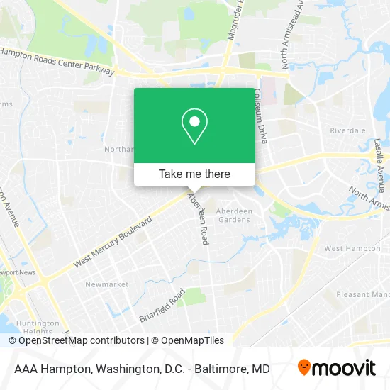 AAA Hampton map