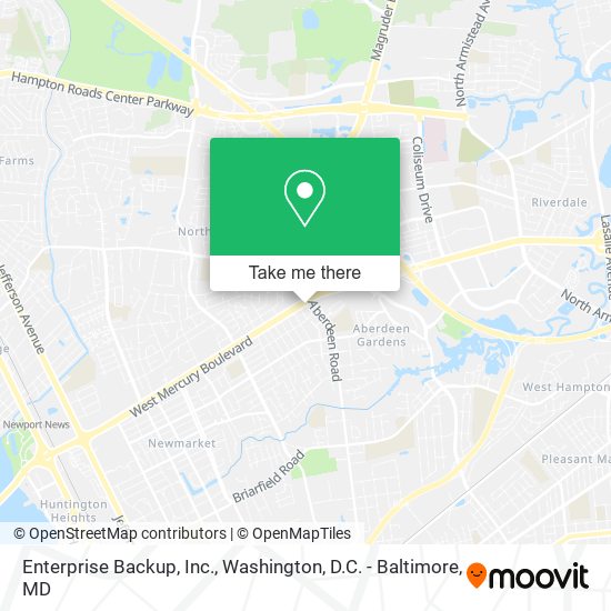 Enterprise Backup, Inc. map