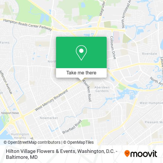 Hilton Village Flowers & Events map
