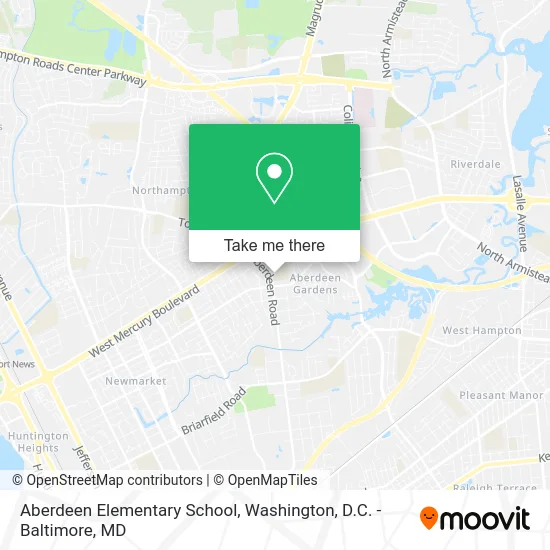 Aberdeen Elementary School map