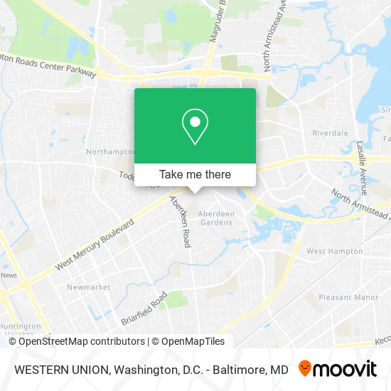 WESTERN UNION map