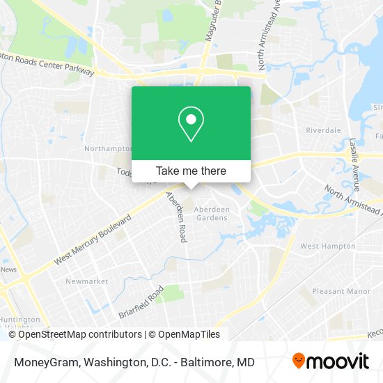 Mapa de MoneyGram