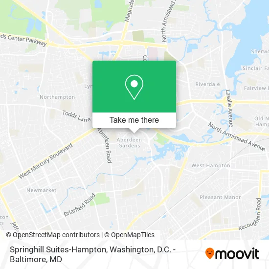 Springhill Suites-Hampton map