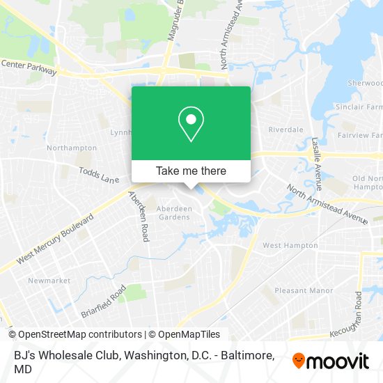 Mapa de BJ's Wholesale Club