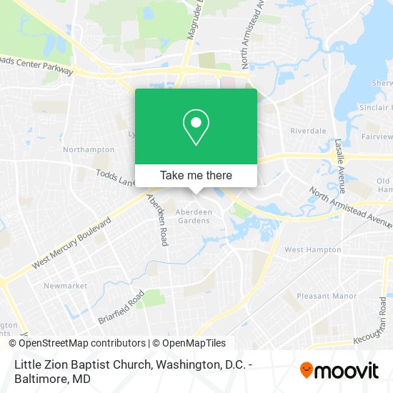 Mapa de Little Zion Baptist Church