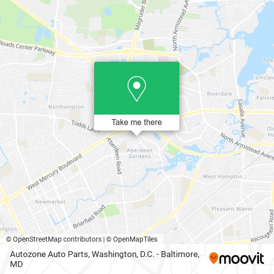 Autozone Auto Parts map