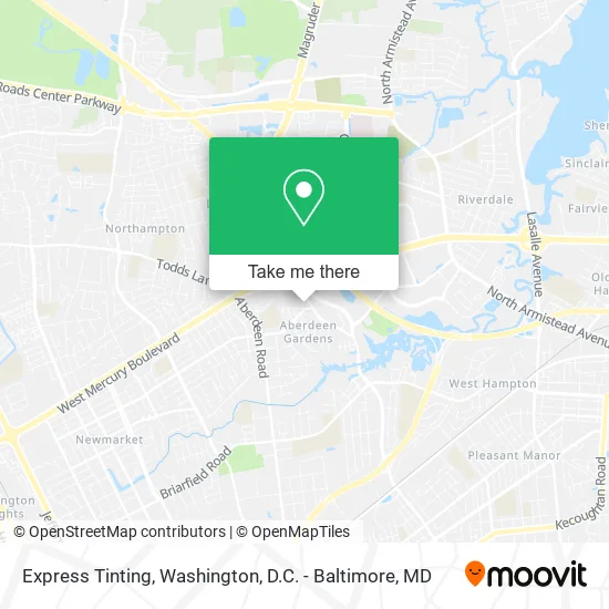 Express Tinting map