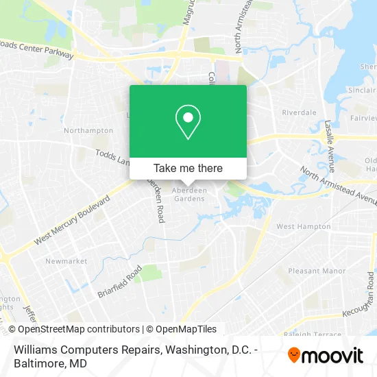 Williams Computers Repairs map