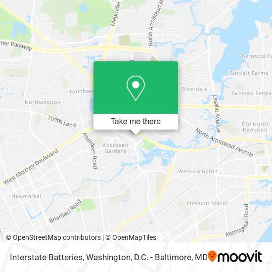 Interstate Batteries map