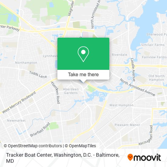 Mapa de Tracker Boat Center