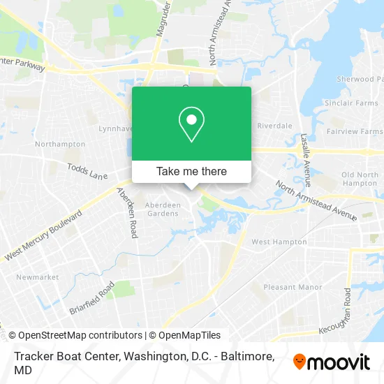 Tracker Boat Center map