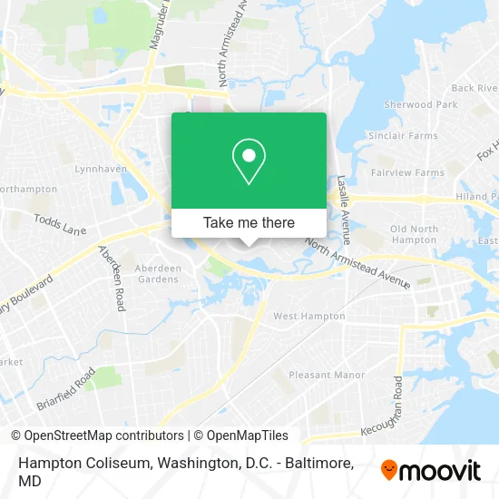 Hampton Coliseum map