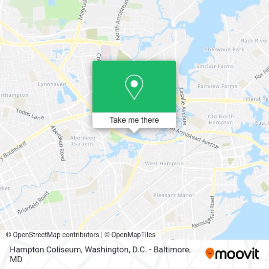 Mapa de Hampton Coliseum