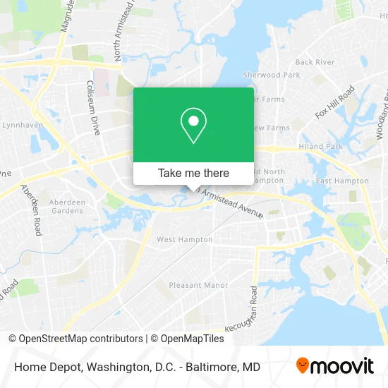 Home Depot map