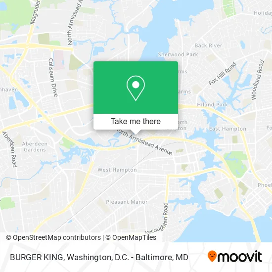 BURGER KING map