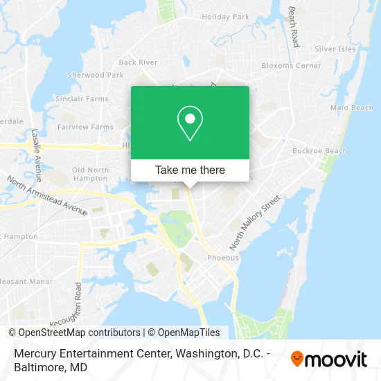 Mercury Entertainment Center map