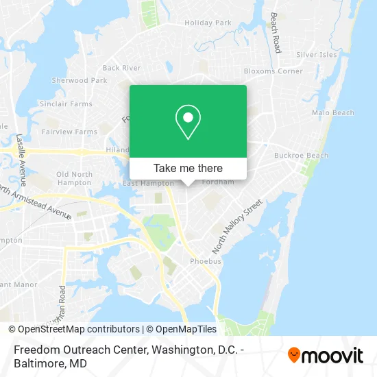 Freedom Outreach Center map