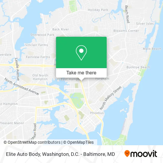 Elite Auto Body map