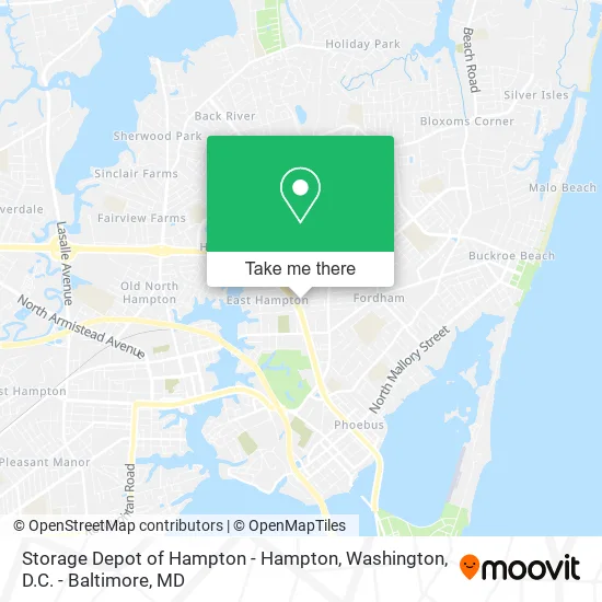 Storage Depot of Hampton - Hampton map