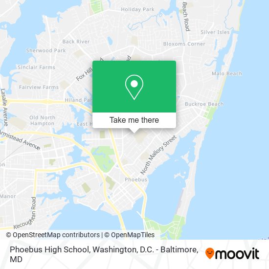 Mapa de Phoebus High School