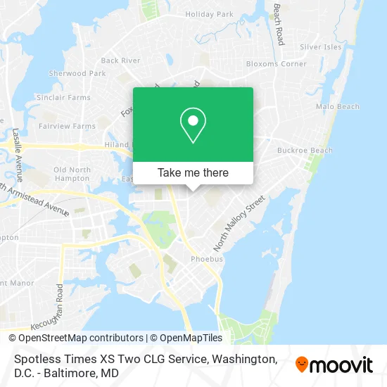 Spotless Times XS Two CLG Service map