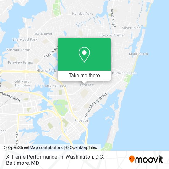 X Treme Performance Pr map