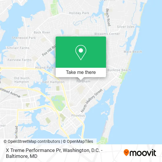 X Treme Performance Pr map