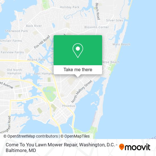 Mapa de Come To You Lawn Mower Repair